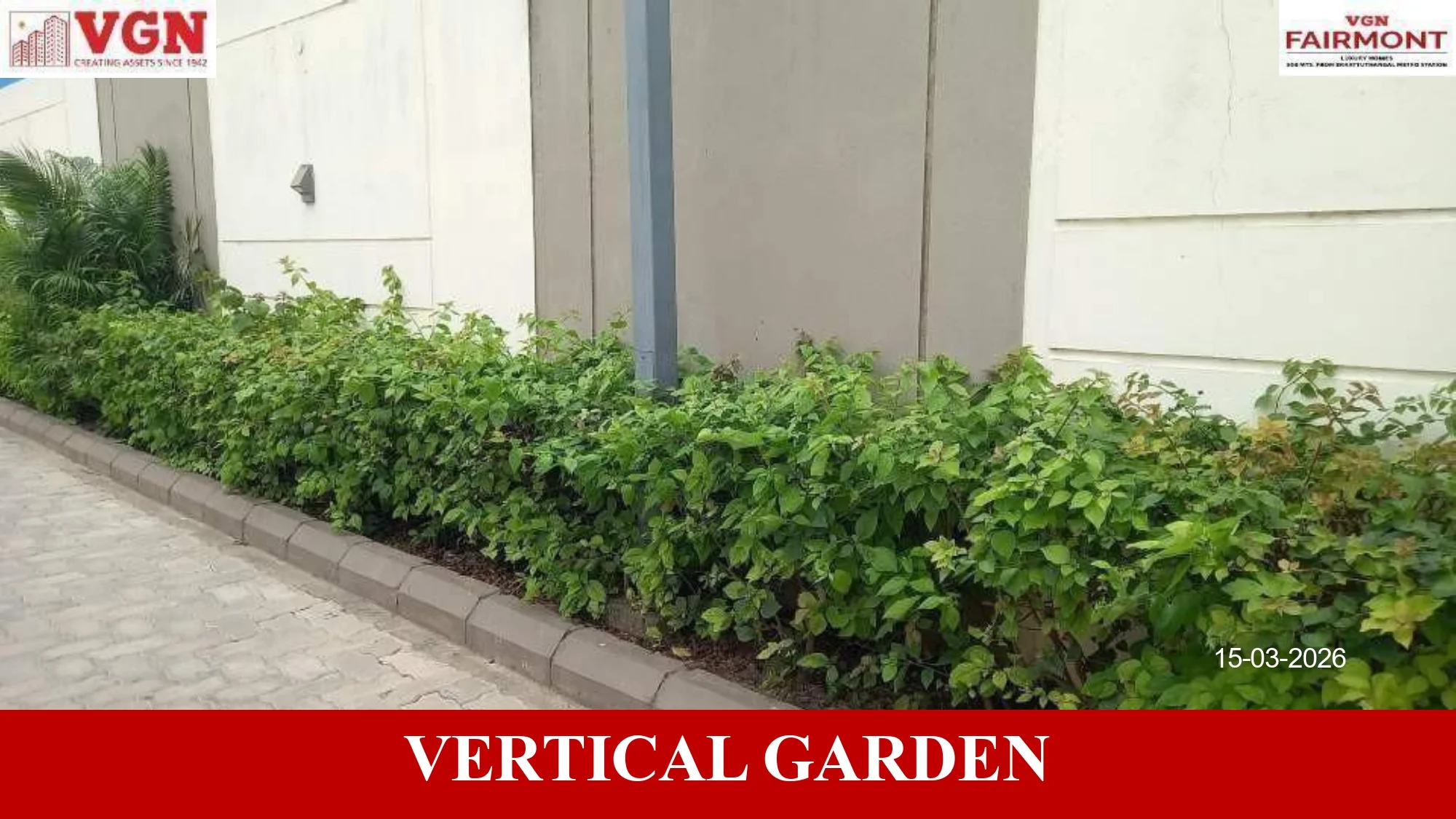 vertical garden in vgn farirmont apartments 